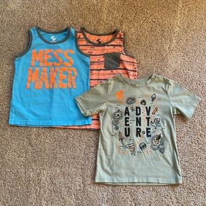 Set of 3 tops for boys size 4T